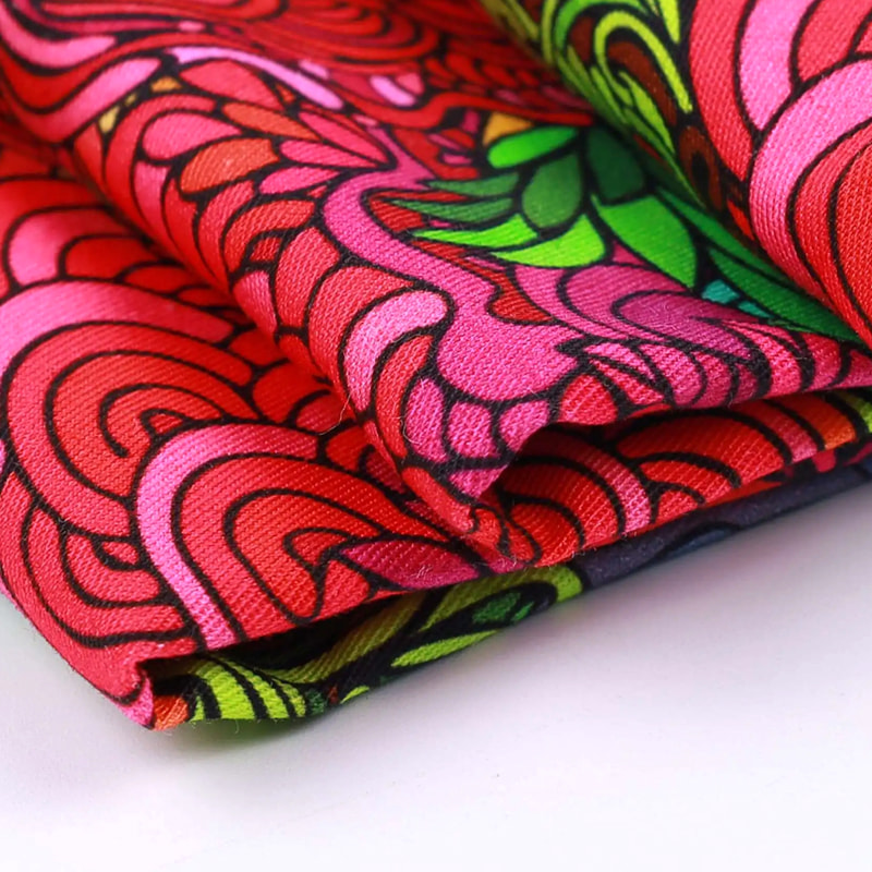 TMIE-08-3-2 115GSM polyesteriprintti Twill Poplin kangas