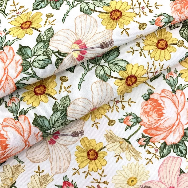 Painettu Twill-polyesteripopliinikangas