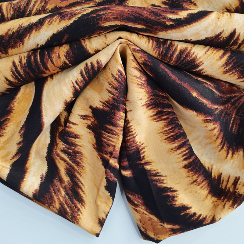 TIME-15-2 -2 150cm Leveys Kevyt Paino 110GSM 4way Stretch Print Pattern Polyesterikangas